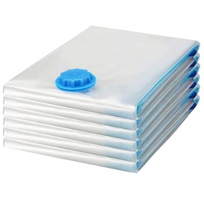 Imoha Sac De Rangement sous Vide-Lot de 6-Housse de Rangement sous Vide (aspirateur)-Gain de Place pour Manteaux-Vêtements-Couettes-Oreillers-Marque Française