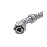Calidad superior. Gates Fluid Power 7100-19954-5 - Manguera de montaje (10 G18FDLORX45 Mega Crimp DIN 24 Deg cono con anillo O, serie de luz 45 Deg Swept codo, hembra