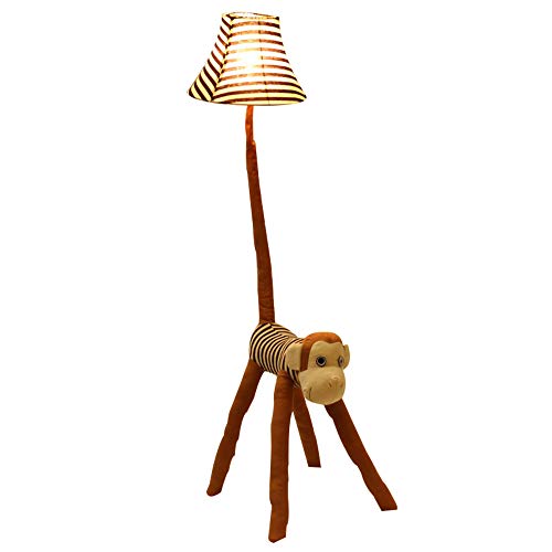 Preisvergleich Produktbild Kinderzimmer Tischlampe Cartoon Stehleuchte einfach und schön Schlafzimmer Nachttischlampe Augenschutz energiesparende Nachtlicht (Farbe : Brown)