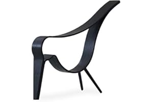 Cooee Design Dekoobjekt Woody Bird aus Eiche in der Farbe Schwarz Handgefertigt, Maße: 24cm x 6cm x 18cm, ED-02-01-BK