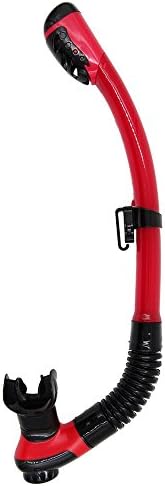 Moobom Unisex Silicone Diving Tube,Snorkel with Silicone Mouthpiece, Swim Snorkel, Ultra Dry Snorkel Ideal for Snorkelling, Apnea and Diving