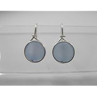 Ohrringe - Lollipop - Himmelblau - versilbert