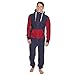 Produktbild Felicove Männer Jumpsuit Set, Pure Farbe Kapuzenpullover Spleißen Kapuzenpullis Herbst Winter Outerwear Reißverschluss Pullover Lässiger Hoodie Drucken Jumpsuit Sport Sweatshirt (M, Marine)