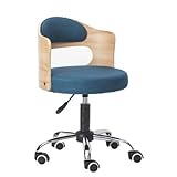 Ergonómica y cómoda ZXJUAN Las sillas de Oficina, sillas de Oficina, Silla de Oficina Muebles de Oficina de Madera Maciza Mástil de conferencias Silla Silla de Ordenador Silla giratoria Muebles Silla Silla De Oficina