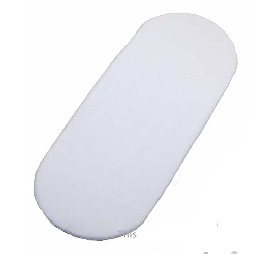 1x Moses Basket 100% Cotton Fitted Sheet White