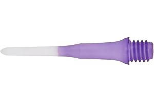 Farbverlauf Farbe stark l-style Soft Spitze lange Lippoint Kunststoff Dart Tipps 40pics, violett