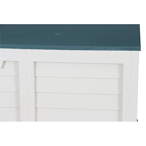 **XXL** Auflagenbox / Gartenbox / Kissenbox beige/grün ca. 141,5 x 61,5 x 68 cm - 9