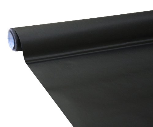 Idena 260025 – Tafelfolie selbstklebend, inklusive 5 Kreiden, 45 x 200 cm, schwarz - 2