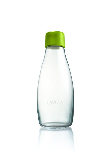 Retap ApS Botella de Vidrio de borosilicato, pequeña, Verde (Forest Green), 0,5