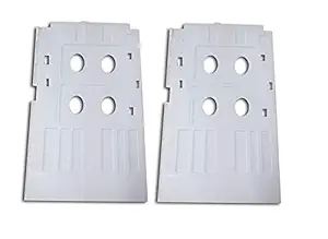 PVC ID Card Tray (White Colour) for Inkjet Printer Used for EPSON L800, L805, L810, L850, R280, R290,T50, T60, P50, P60 Printer (Pack of 2 Tray)