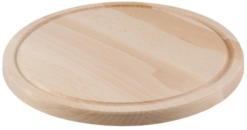 Schneidebrett, rund, mit Saftrille 30 cm