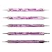 Uniqstore Set of 5 Pink Design Double Ended Nail Art Dotting/ Marbleizing Tool- Best Quality at Best Price!!!!
