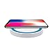 Price comparison product image For iPhone 8/X Wireless Charging Pad,Wyurhjh® Fast Powerful Wireless Charger for Samsung Galaxy Note8/Note5/S8/S8 Plus/S7/S7edge/S6/S6Egde and Other Qi Anable Devices (blue)