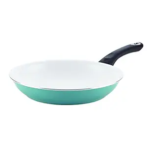 Farberware PURECOOK Ceramic Nonstick Cookware 10-Inch Skillet, Aqua