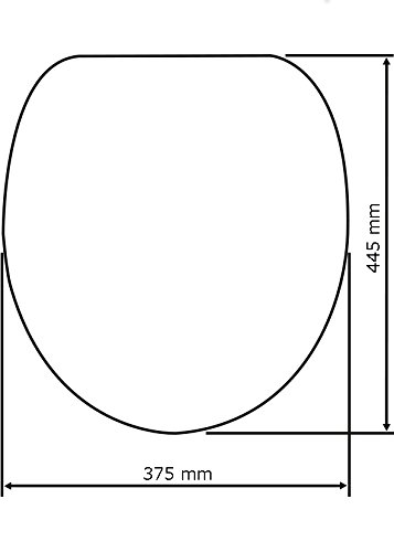 Wenko 22216100 WC-Sitz, Design Hawaii Duroplast Acryl Mehrfarbig 49,0 x 29,0 x 43,0 cm - 4