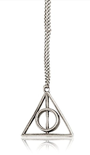 Pendant Necklace Gifts Triangle Of Death Deathly Hallows Tone Cosplay Silver