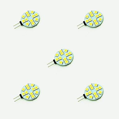 2W LED Crystal Light G4 12SMD 5050 White/Warm White DC12V 5Pcs , dc 12v