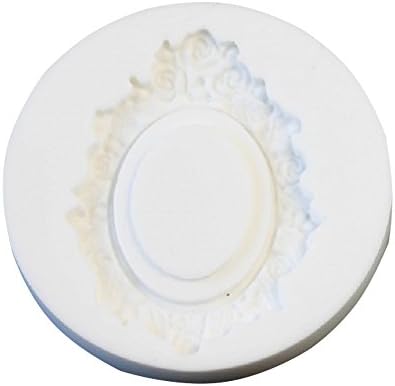 Silli Creations Cameo Frame Roses Mould, White