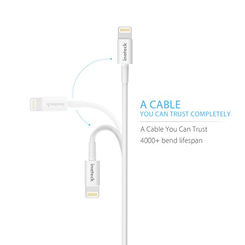 Inateck LG1002 Lightning und Apple iPhone Verbindungskabel auf USB weiß - 3