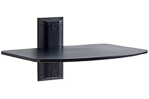 ECHOGEAR Étagère Murale en Acier pour Appareils Audiovisuels, Supportant Jusqu'à 6,8 Kg D'appareils De Streaming, Consoles De Jeux Et Boîtes De Câbles – EGAV1-B2