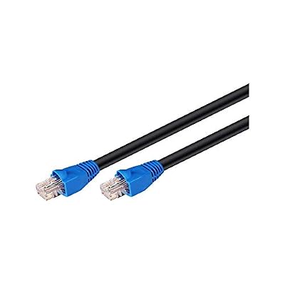Goobay RJ45 réseau câble de raccordement CAT 6 U/UTP [1x RJ45-prise mâle - 1x RJ45-Stecker] 75 m noir Goobay