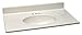 Price comparison product image Design House 551069 Marble Vanity Top/Single Bowl, White/White, 31-Inch by 19-Inch