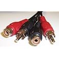 Aptii 1.2m Double RCA Phono Male to Female Extension Cable Lead