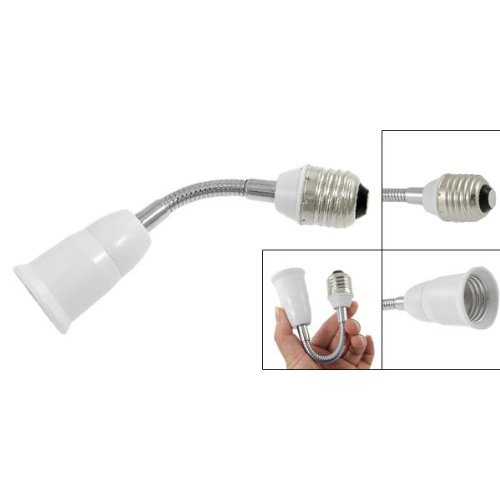 SODIAL(R) Adaptador Extensor de Bombilla E27 Amp Bulb Toda Direccion de Extension 20cm