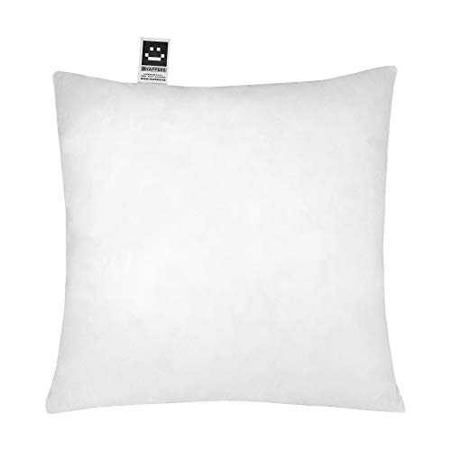 HAPPERS Relleno de cojín Fibra Hueca siliconada, Blanco, 45x45 cm