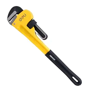 Homdum 18? Stilson Type Pipe Wrench Deli With Silicon Grip Heavy Duty Steel Pipe Wrench for Plumbing Size 450 mm