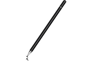 MacroHu 1x Bolígrafos Stylus Lápiz para Tablet Lapiz Tactil para Movil Puntero Tablet Lápices Punteros Stylus para Tablet Lápiz Capacitivo para Tableta Lápiz para Pantalla Táctil Stylus Pen- Negro