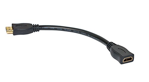 SunshineTronic High Speed HDMI - Verlängerungskabel | Ultra HD, 4Kx2K, Full HD, 3D, ARC, CEC | 20cm