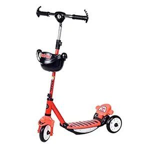 Dash Star Noddy Road Runner Kick Scooter for Kids with Music & Lighting of Above 3 Years, Skating Scooter for Boys|Girls| of Upto 75Kgs