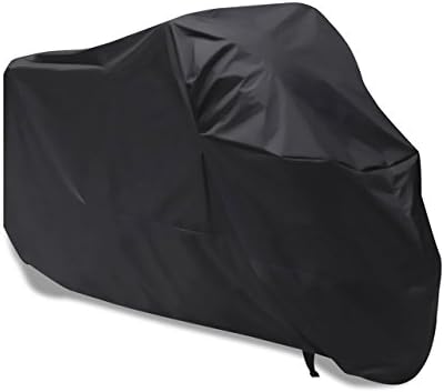 Kinashi Black Bike Cover Outdoor Waterproof,Bicycle Cover Wind Proof Anti-UV and Dust Resistance Cycling Bicycle Cover with Lock Hole 198 x 88 x 98cm