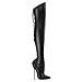 Produktbild Devious Dagger-3060 - extrem steile Fetisch High Heels Overknee Stiefel Metall-Absatz 35-45, Größe:EU-39 / US-9 / UK-6