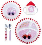 Melamin Kindergeschirr Set Hase rot von JaBaDaBaDo