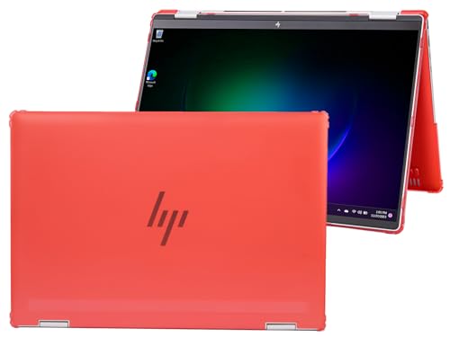 mCover Custodia compatibile solo per PC portatili Windows 2-in-1 HP Envy x360 16-ACxxxx / 16-ADxxxx 2025 da 16" (non compatibile con altri modelli HP) - Rosso