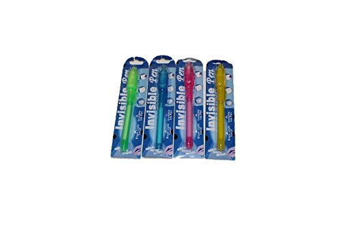 12 Stück Geheimstifte, mit UV Licht, Unsichtbar Schreiben, Geheime Nachrichten, Geheim Stift