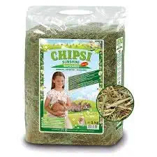 HANU Chipsi Sunshine Timothy Hay for Rodents, Rabbits, Guinea Pigs , Hamster (1 Kg) -018