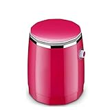 lavadora jata para camping  Mini Lavadora Portátil, Portátil, Enjuague Que Se Lava Que Acampa, Mini Máquina De Lavandería, Efecto De Desecación Sin Goteo Mini Portátil Pequeña Capacidad 1.8Kg 260W,Red