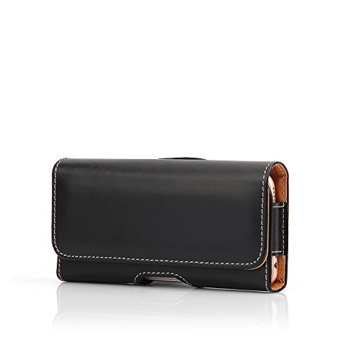 C-Super Mall-UK Einfach Mode Sport Hüfttasche Bauchtasche Beuteltasche Taille Taschen,PU-Leder Handy-Beutel Hüfttasche hülle mit Riemenverbinder für iPhone 6S 5/5S/SE und andere Telefon unter 4,7 "(schwarz)