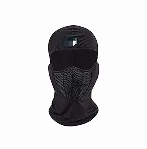 AutoTrends Full Face Dust Proof Mask for Bike Cycle Balaclava for Men and Women (Black, Free Size)