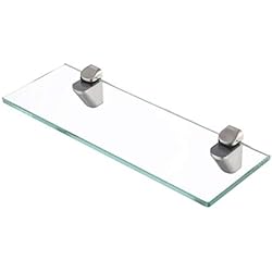 KES 35cm de long Bains Étagère En Verre 8MM-Épaisse Support Mural Rectangulaire Fini Brossé, BGS3202S35-2