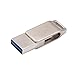 Produktbild MuSheng USB Sticks, USB 3.0 140MB/S 16/32/64GB Mini USB Flash Laufwerk Disk Digital ABS Typ-C & USB Dual Use USB Sticks (32GB, Silber)