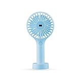 Ventilador con batería recargable, utilice un cable USB para cargar directamente o alimentado por batería, alimentado por la batería recargable de iones de litio 2000mAh 18650 incorporada (NO incluida), también se puede cargar con un cable USB (incluido), la batería es extraíble, fácil de reemplazar, el USB se puede conectar a la computadora o al banco de energía.