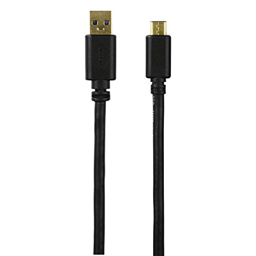 Hama USB C Kabel (Adapterkabel USB-Type-C-Stecker auf USB-3.1-A-Stecker) vergoldet, doppelt geschirmt, 1,80 m, schwarz - 2