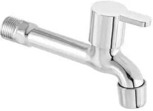 Torofy Stainless Steel Flora Long Body Bathroom Kitchen Tap Foam Flow with Wall Flange (Pack of 1)