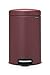 Produktbild Brabantia newIcon Treteimer 12 L Sense of Luxury, Edelstahl, mineral windsor rot, 12 Liter