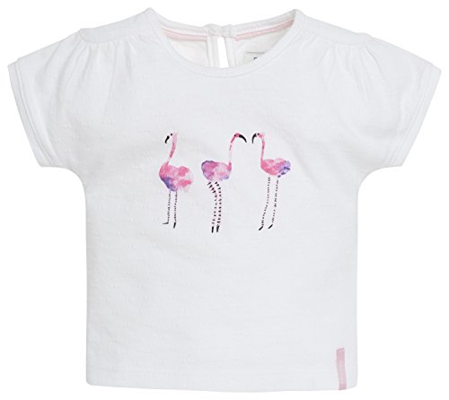 Noppies Baby Girls 0-24m 54361 Plain T-Shirt, White (White C001), 9-12 Months (Manufacturer Size: 80)