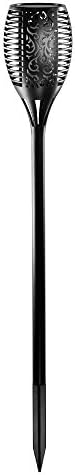 Garden Solar Flame LED Light Twinpack Waterproof Wireless Outdoor Lighting Torch for Patio, Deck, Driveway and Security